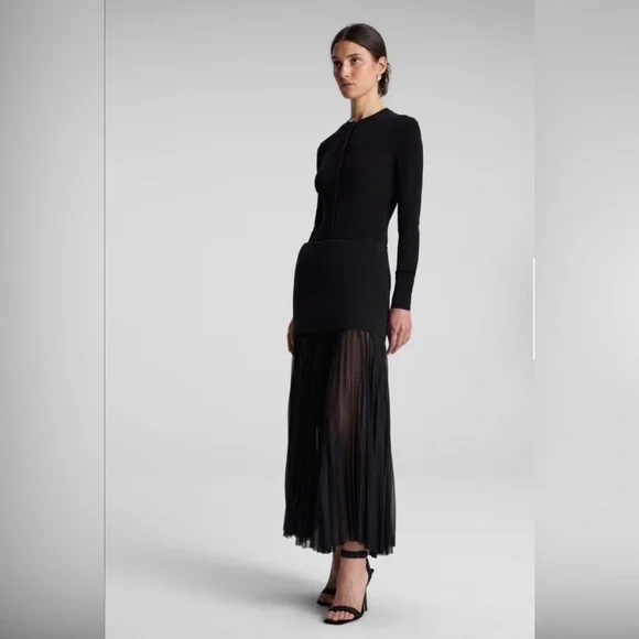 A.L.C Willa Pleated Maxi Skirt $495 - Picture 3 of 11